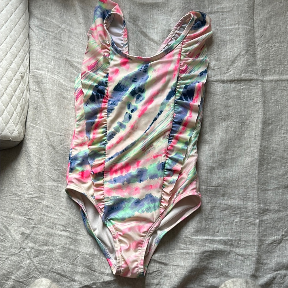 Colorful Tie-Dye Swimsuit